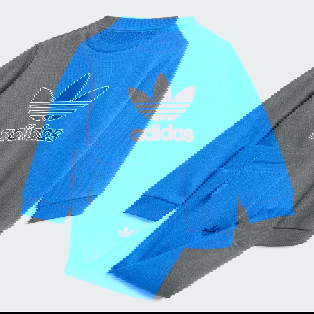 Súprava adidas Performance Trefoil Crew Set Modrá | JY0136, 0