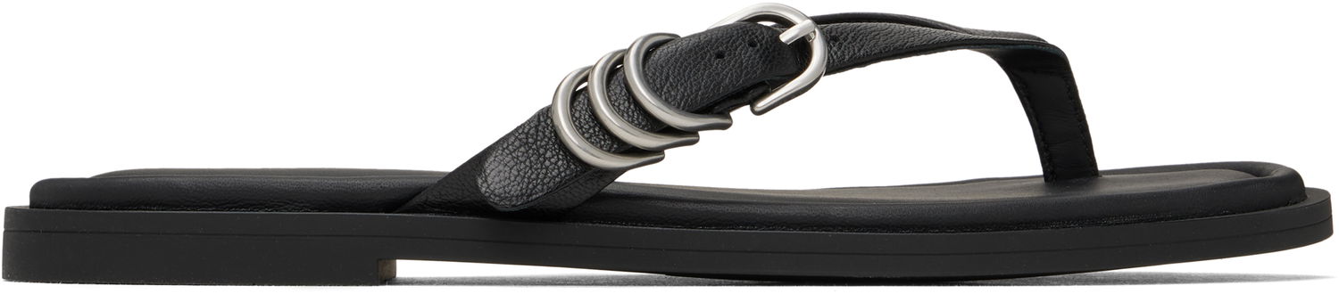 Starostlivosť o obuv rag & bone Rag & Bone Gia Leather Thong Sandals Čierna | WFF25SF1003LE03, 0