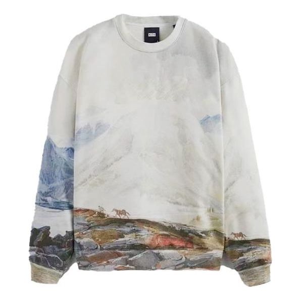 Sveter KITH KITH Peak Nelson Graphic Print Crewneck Sweatshirt Biela | KHM030879-410, 0