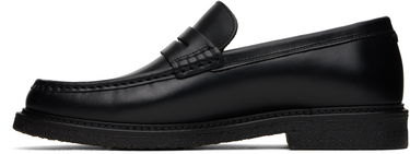 Tenisky a topánky BOSS BOSS Polished Leather Loafers Čierna | 50536162, 2