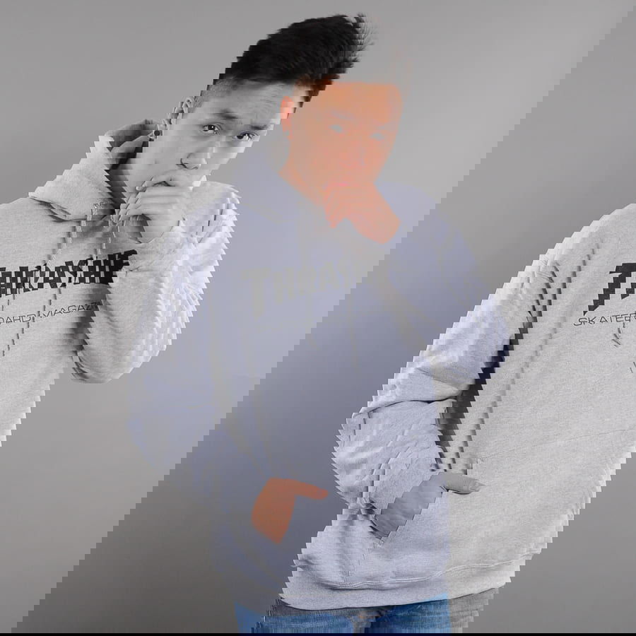 Mikina Thrasher Thrasher Skate Mag Hoody Šedá | 017838, 0