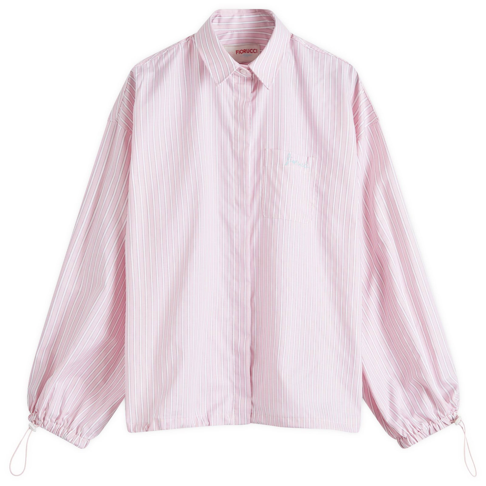 Striped Balloon Sleeve Shirt