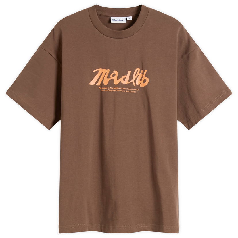 Tričko Butter Goods Madlib Alias T-Shirt Hnedá | BGMAD103-BRN
