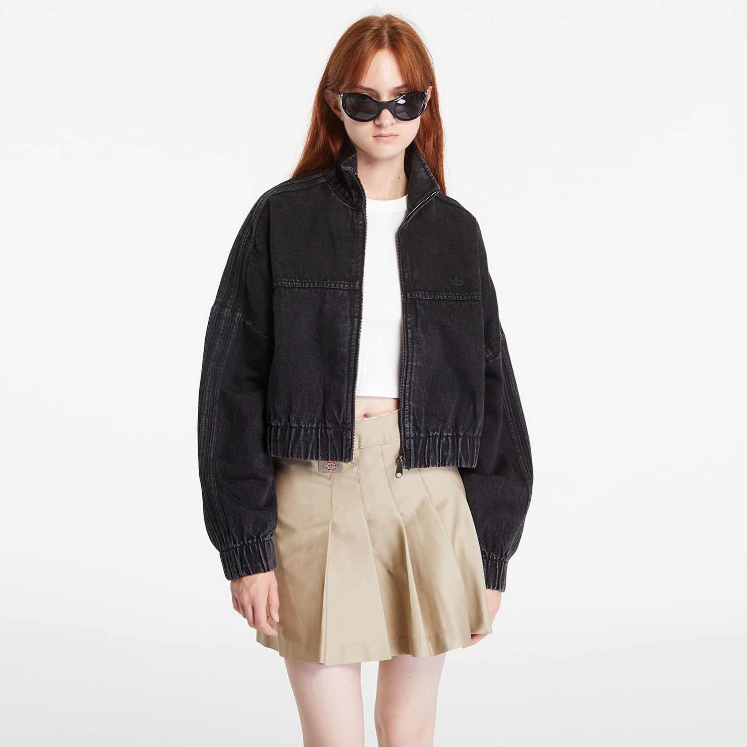 Bunda adidas Originals Essentials Denim Jacket Black Čierna | IW5759, 0