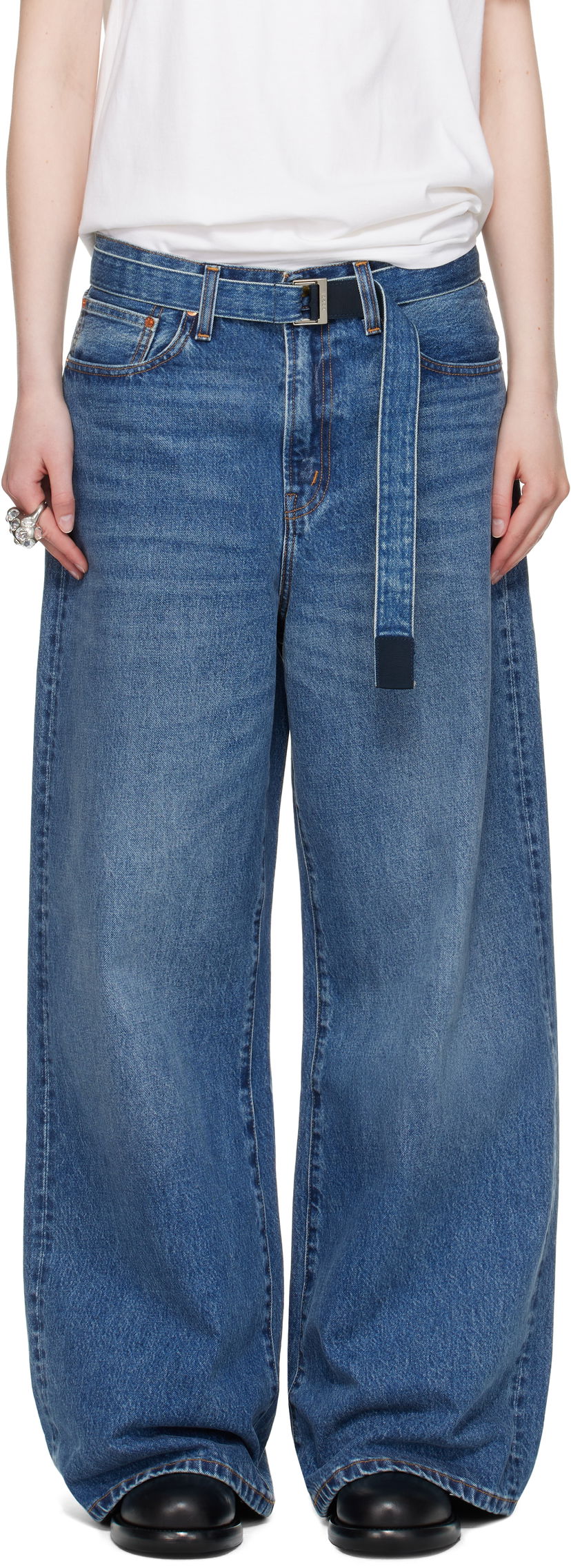 Džínsy sacai Levi's Edition Wide-Leg Jeans by Sacai Modrá | 25-0962S