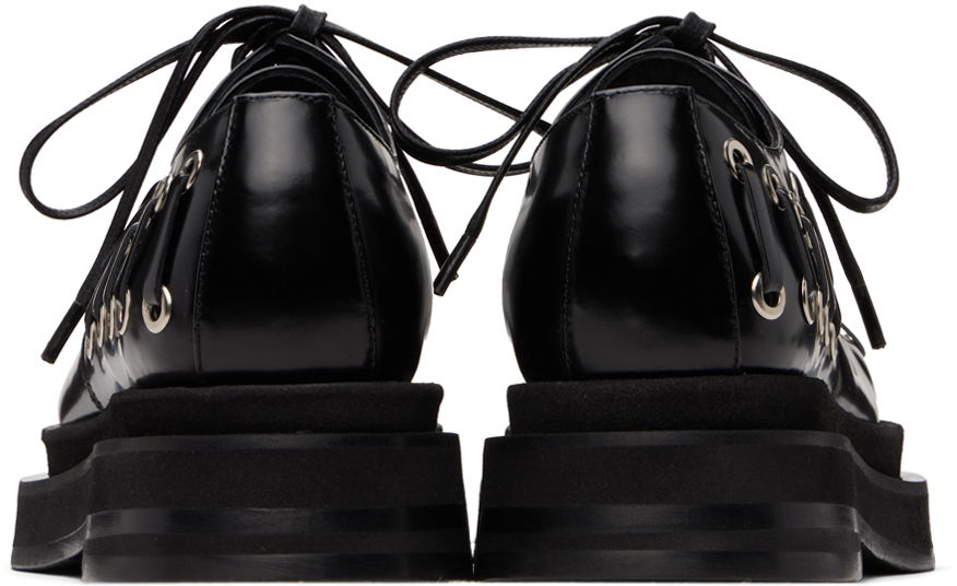 Šaty Simone Rocha Simone Rocha Heart Toe Platform Grommet Brogues Čierna | LOF2 0740, 1