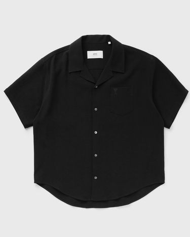 Košeľa AMI Boxy Camp Collar Shirt Čierna | HSH219.CO0106-001, 1