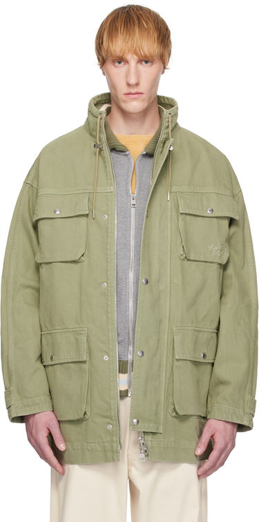 Parka MAISON KITSUNÉ Maison Kitsuné Cotton Denim Parka Zelené | OM02206WD4012, 0