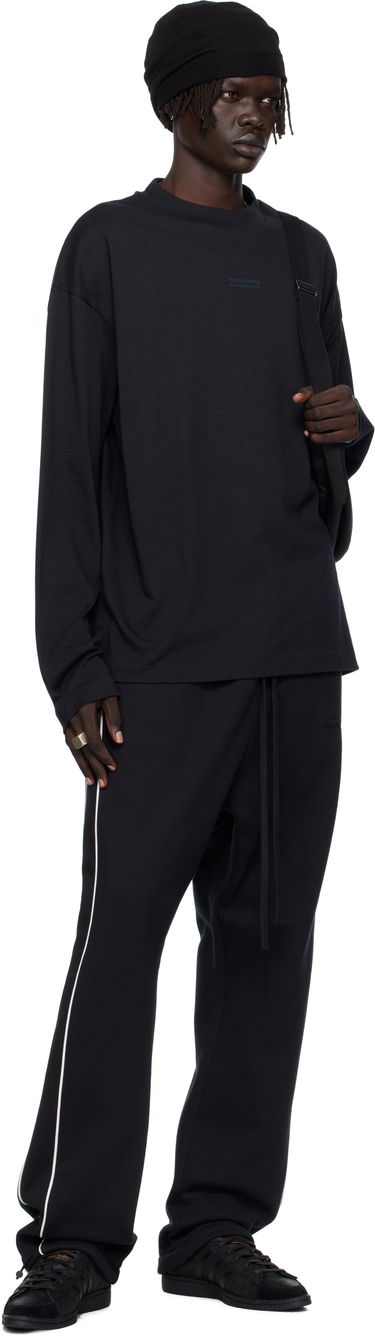 Tričko Fear of God ESSENTIALS Classic Fit Long Sleeve T-shirt Čierna | 125SP254200F, 3