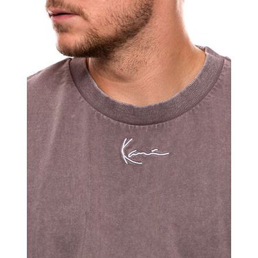 Tričko Karl Kani Small Signature Heavy Jersey Washed Boxy Tee Šedá | KK6069113, 1