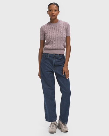 Tričko Carhartt WIP Women's Carter Knitted T-Shirt Fialová | I035181-2ZV.GD, 2