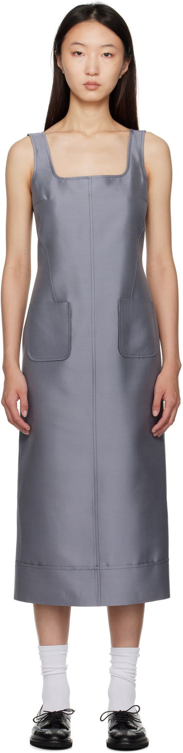 Šaty Thom Browne Thom Browne Column Maxi Dress Šedá | FDSF20A-F0989, 0