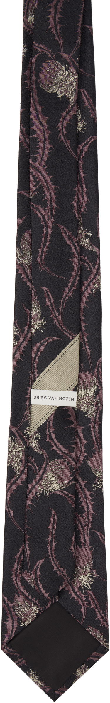 Opasok Dries Van Noten Dries Van Noten Thistle Print Silk Tie Fialová | 251-021602-1902, 1