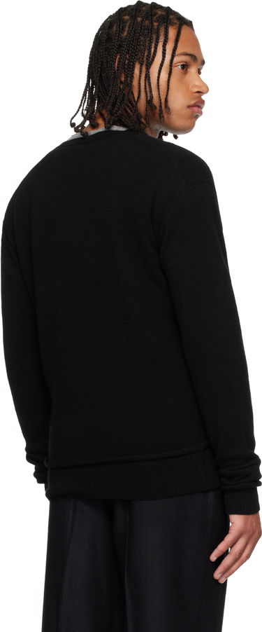 Sveter OUR LEGACY Parallel V-Neck Sweater Čierna | M4253PBC, 2