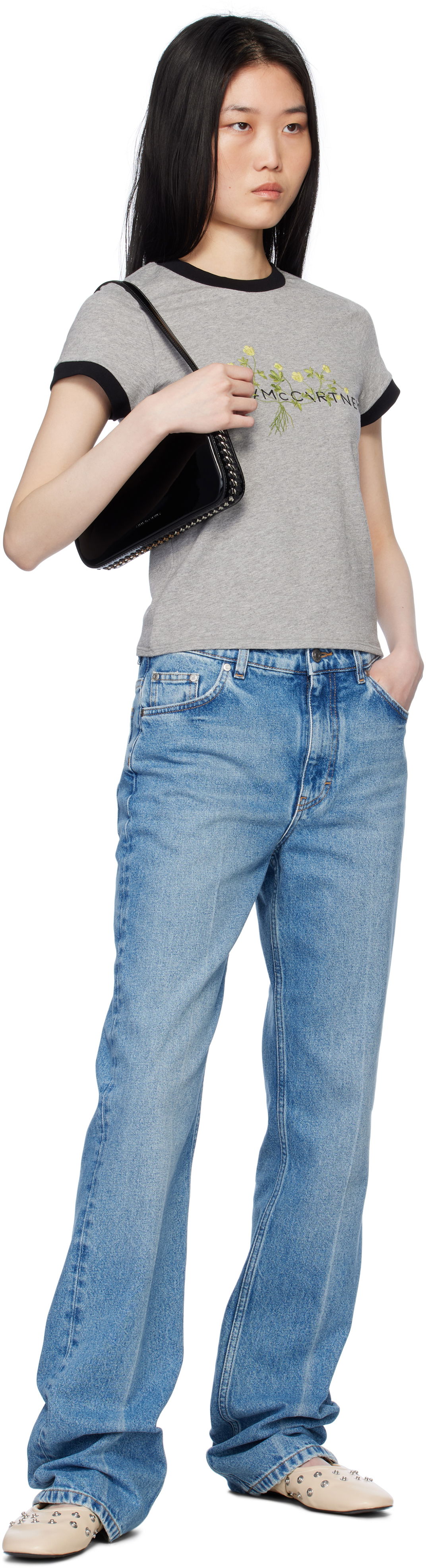 Stella McCartney Floral Embroidered T-Shirt