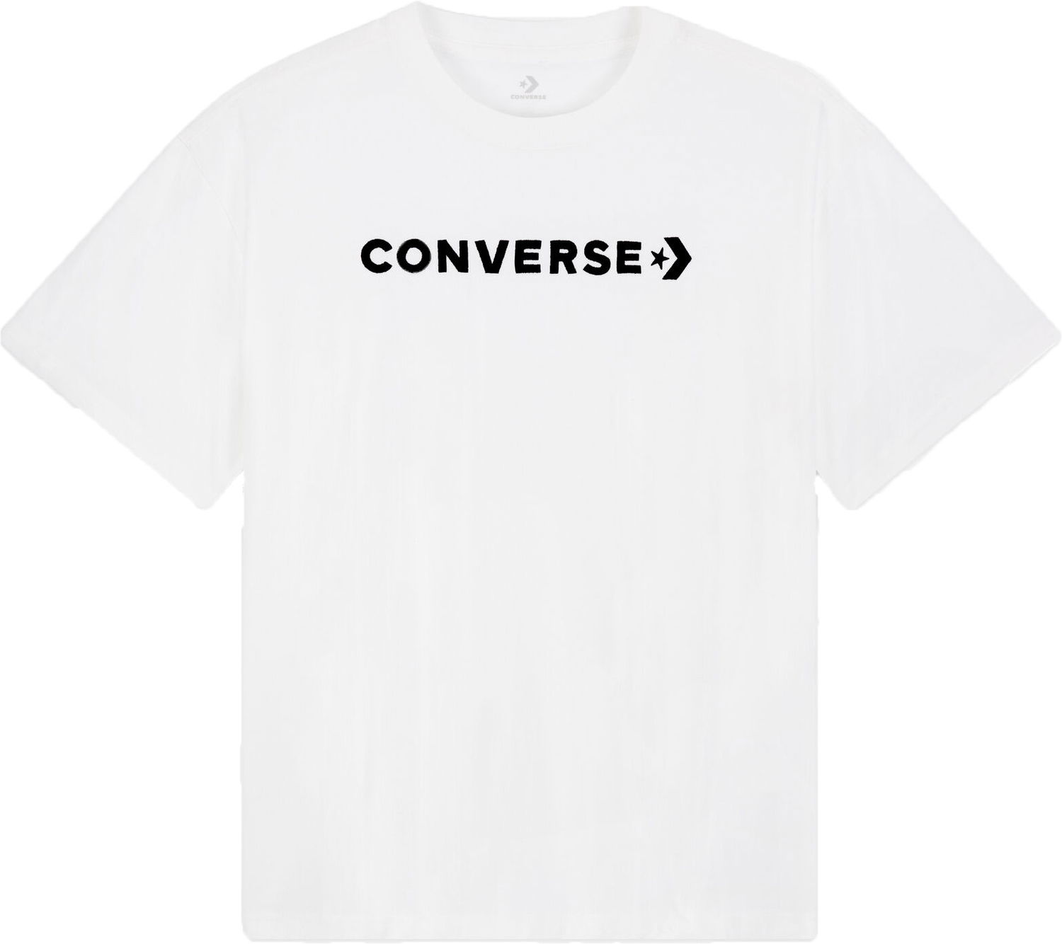 Tričko Converse Strip Wordmark Relaxed Biela | 10024661-a01-102, 0