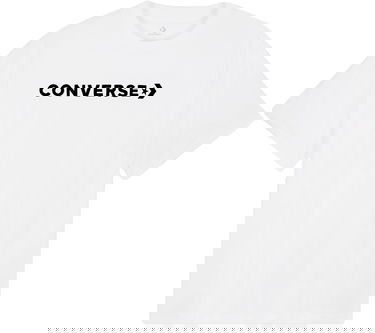 Tričko Converse Strip Wordmark Relaxed Biela | 10024661-a01-102, 0