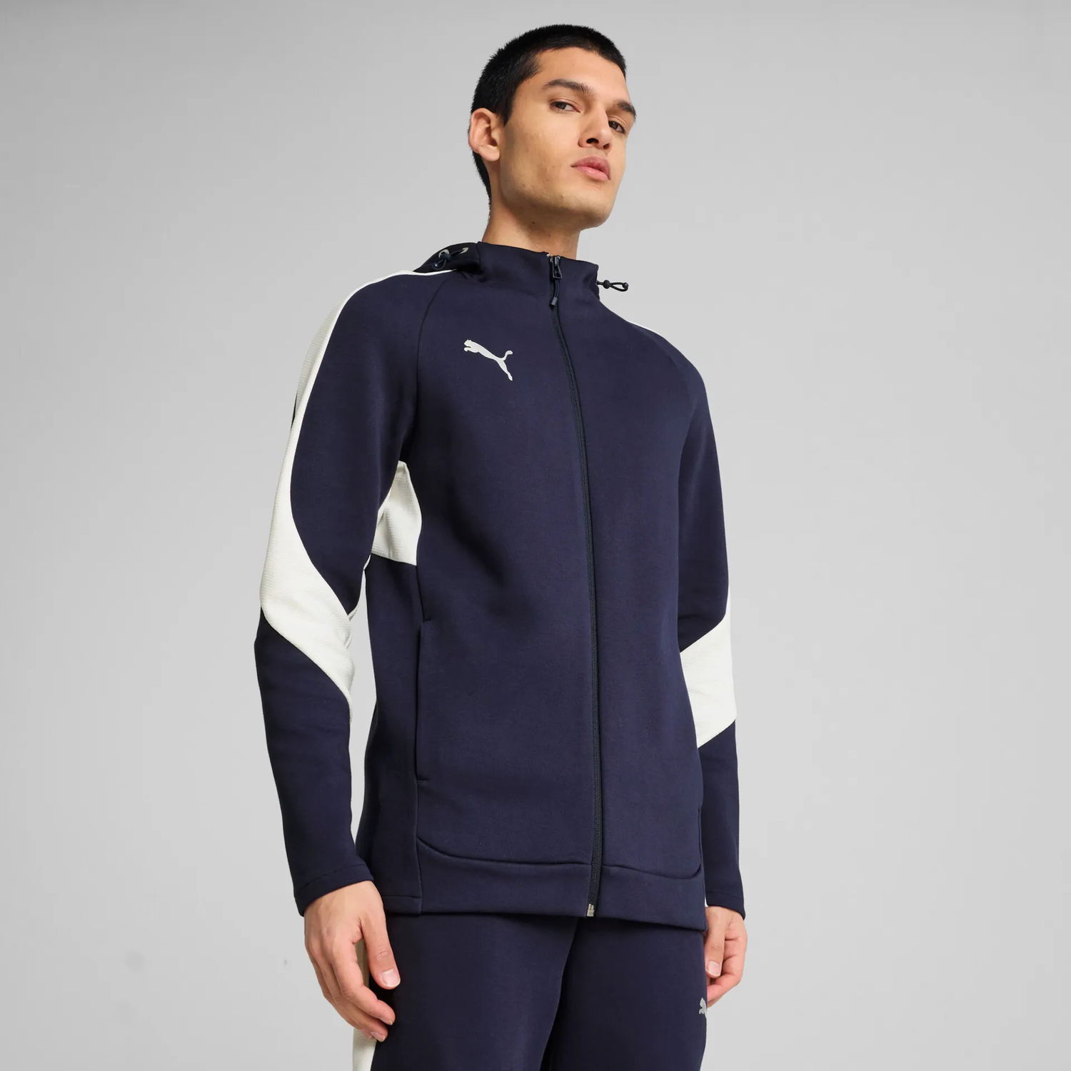 Bunda Puma Puma teamEVOSTRIPE Hooded Jacket Navy | 659947-06, 1