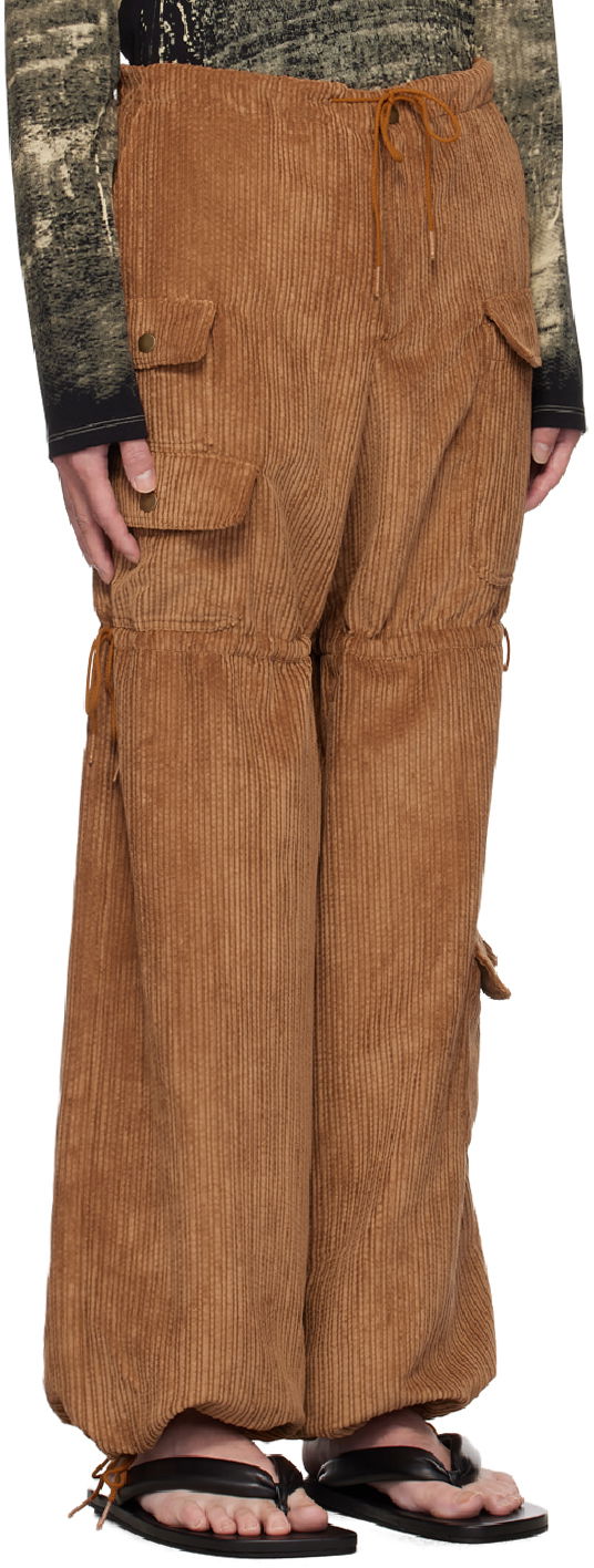 Cargo nohavice Anna Sui Anna Sui Corduroy Drawstring Cargo Pants Hnedá | M624V40, 1