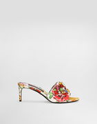 Dolce & Gabbana Brocade Mules with Jewel Embellishments