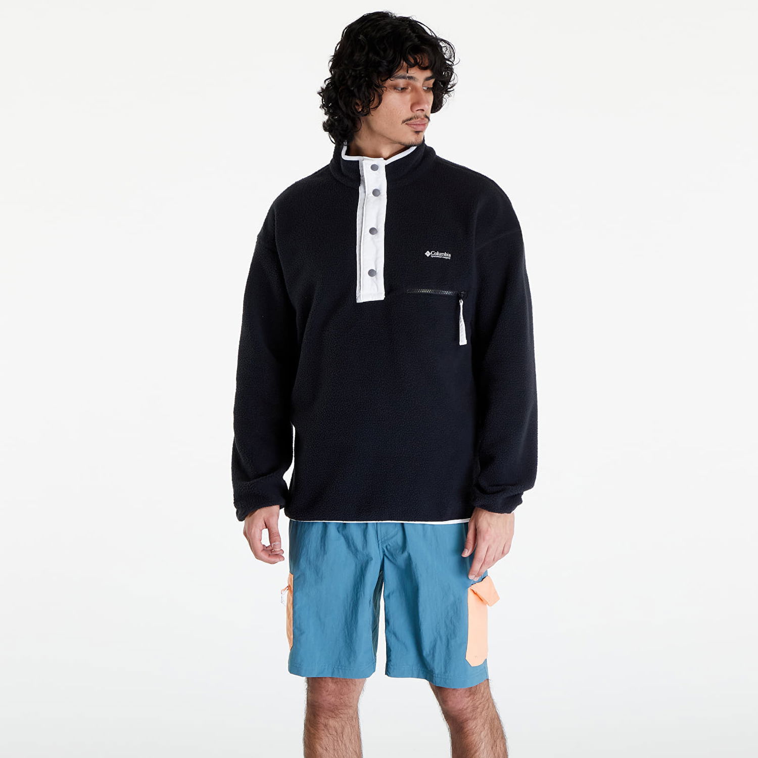 Mikina Columbia Helvetia™ Half Snap Fleece Čierna | 1889853019, 0