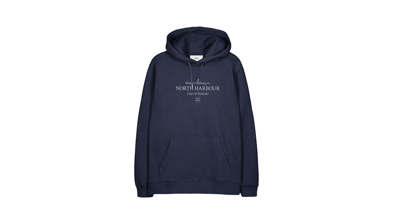 Mikina Makia District Hooded Sweatshit Navy | M40066_674, 1