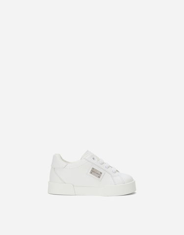 Tenisky a topánky Dolce & Gabbana Portofino Calfskin First Steps Biela | DN0198A344480001, 0