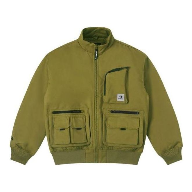 Bomber bunda Converse Short Bomber Jacket Zelené | 10025251-A02