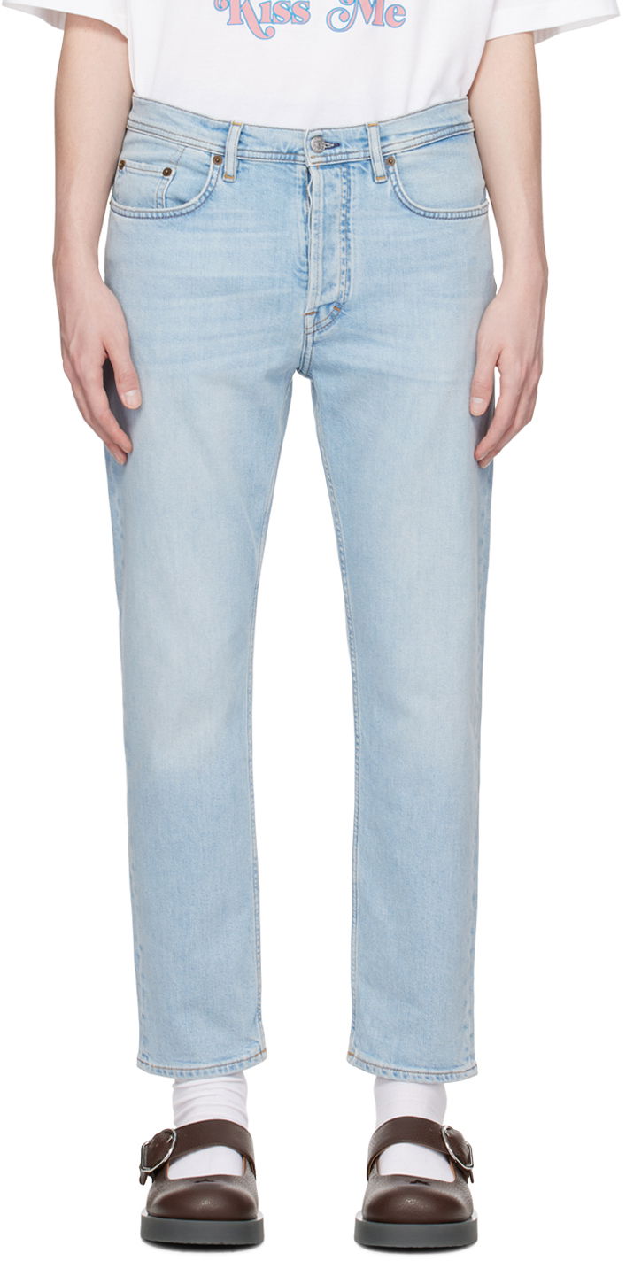 Džínsy Acne Studios Slim Fit Jeans Modrá | B00297-, 0