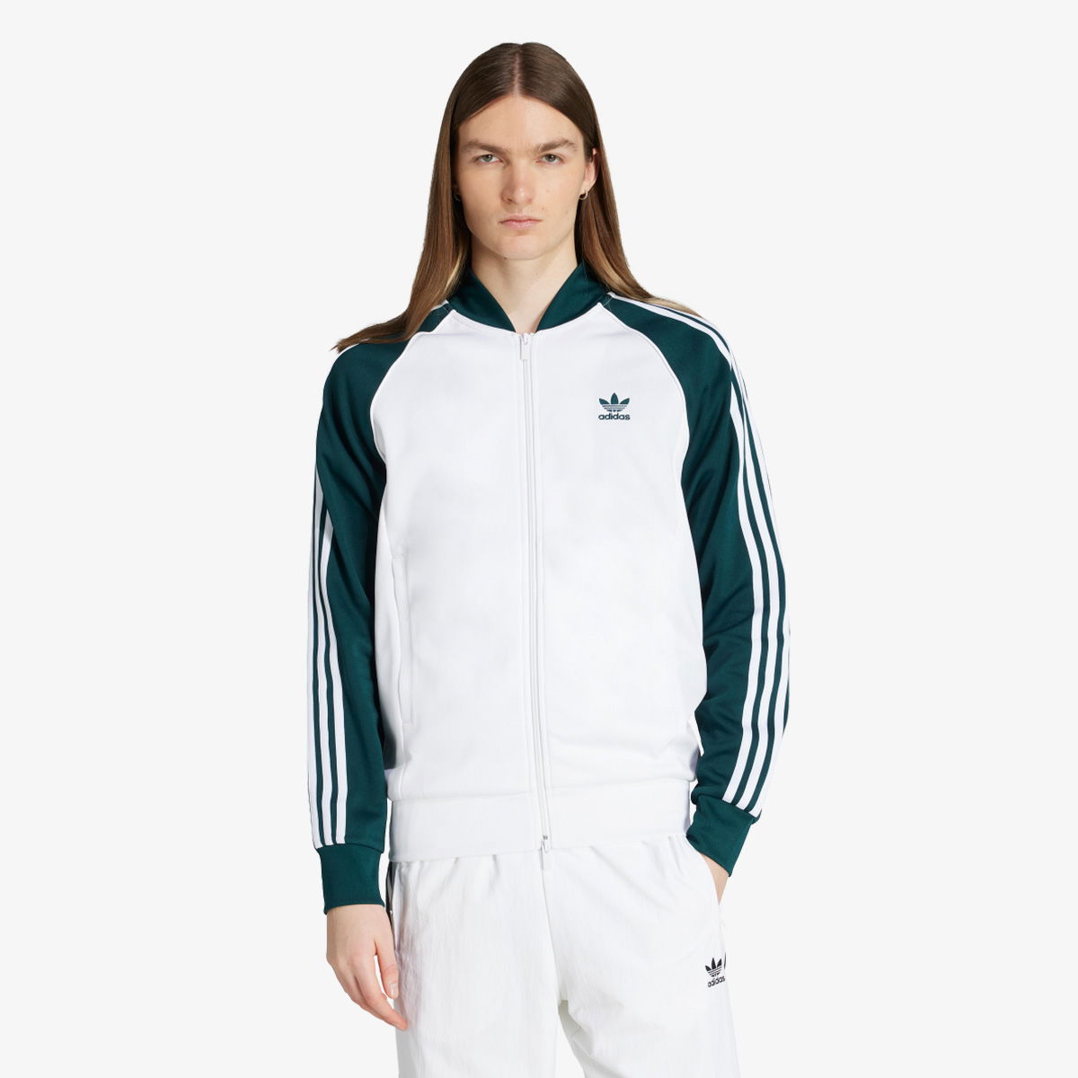 Bunda adidas Performance Adicolor Classics SST Track Jacket Biela | JY1293, 1