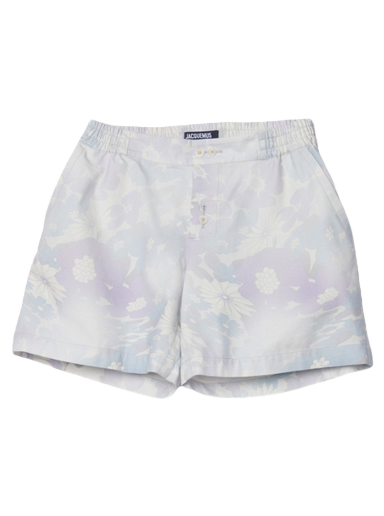 Šortky Jacquemus Le Short Calecon Elasticated Šedá | 226PA022-1045-6AG