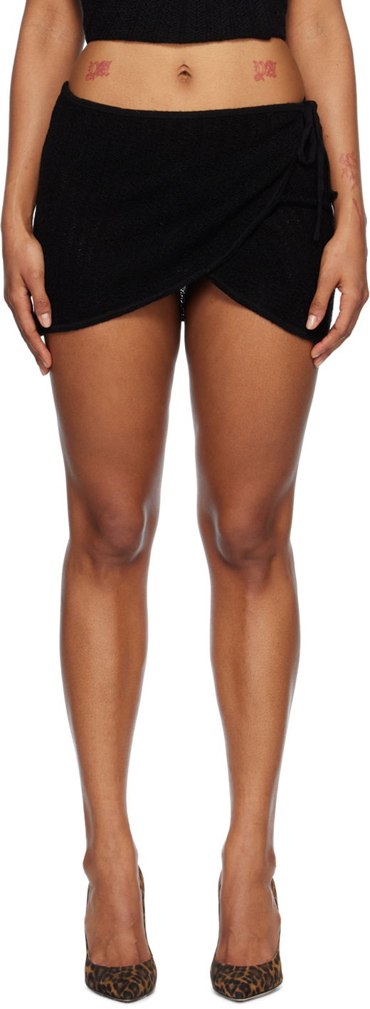 Sukňa Miaou Miaou Cleo Wrap Miniskirt Čierna | 4026CRWBLK, 0