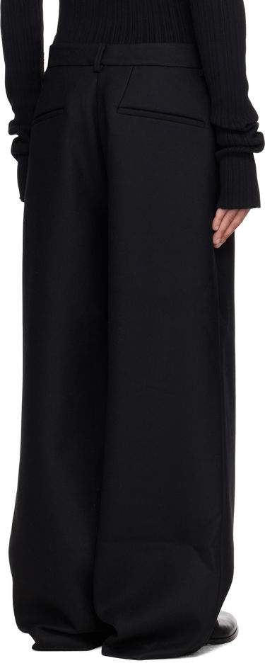 Nohavice Entire Studios Wideleg Trousers Čierna | ESU-S25-3003-BW, 2