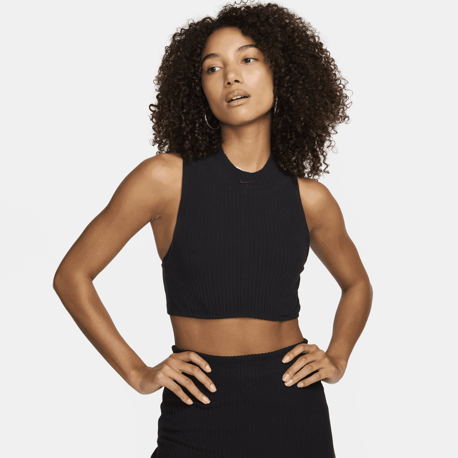 Crop Top Nike Sportswear Chill Knit Čierna | FN3677-010, 0
