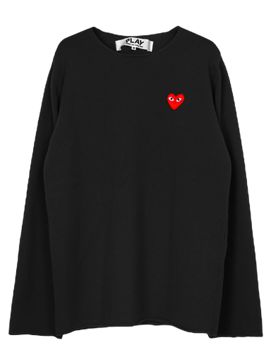 Sveter Comme des Garçons PLAY Red Heart Crewneck Čierna | AZ N068 051 1