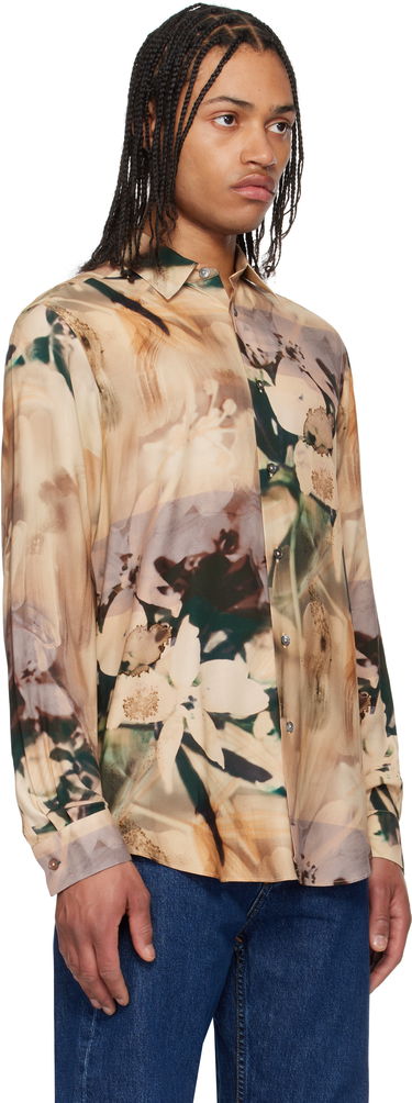 Košeľa Paul Smith Paul Smith Viscose Painted Photograph Print Shirt Béžová | M1R-901U-P02653, 1