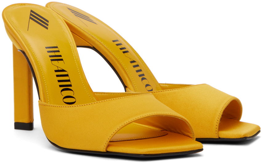 Attico Kaia Satin Heeled Mules