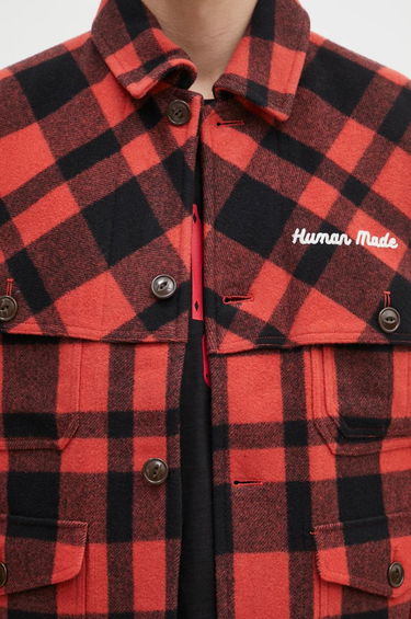 Košeľa Human Made Oversize Wool Hunting Jacket Červená | HM28JK031, 3