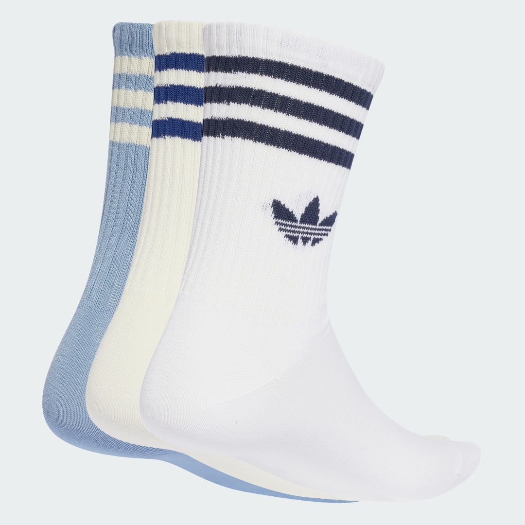Ponožky adidas Performance 3-Stripes Crew Socks - 3 Pairs Biela | JV7406, 0