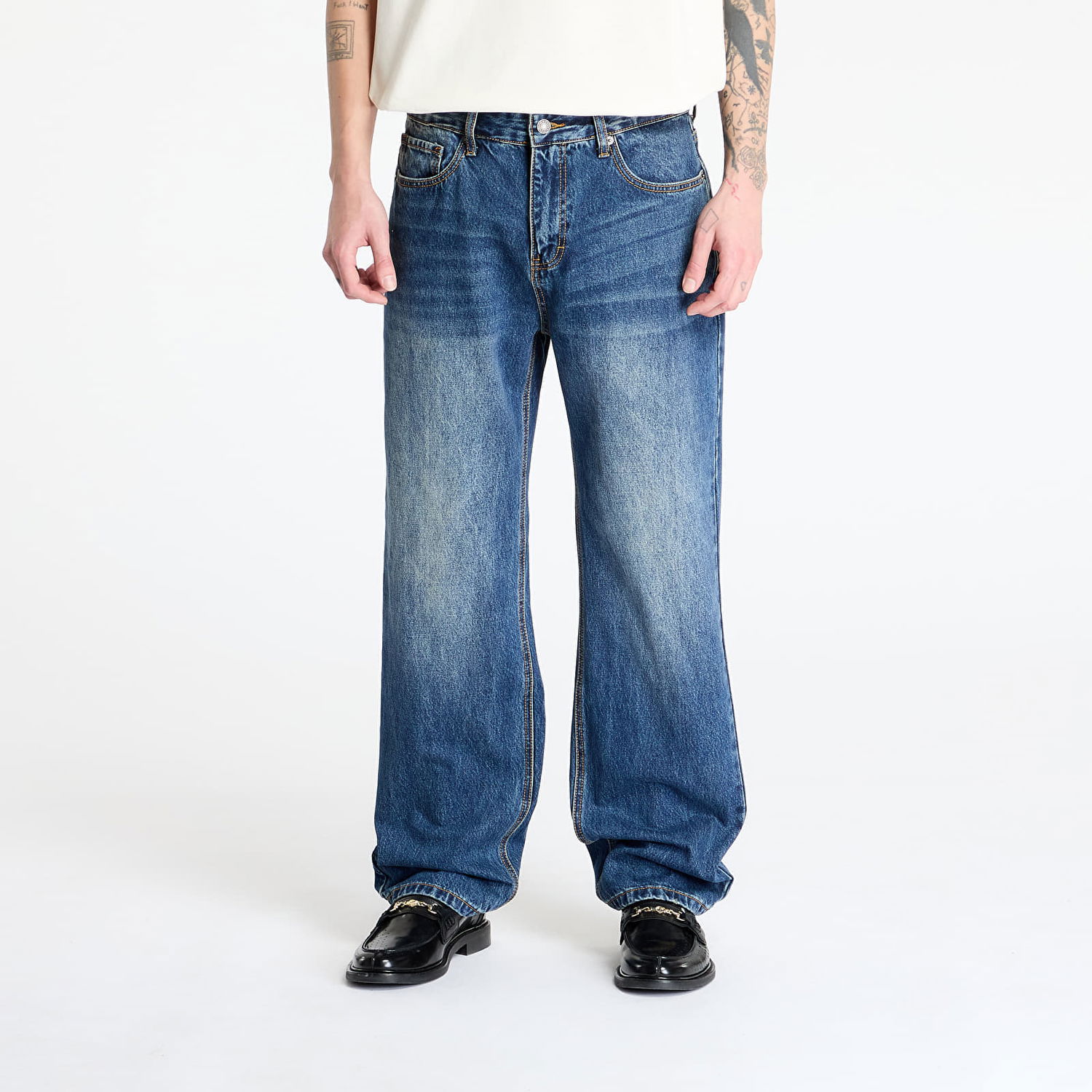 Džínsy GUESS Guess Originals Kit Baggy Pants Modrá | M5RG51D4XYF-GDWO, 0