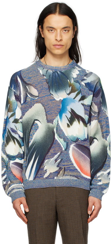 Sveter Paul Smith Paul Smith Hot Summer Floral Sweater Modrá | M1R-848X-K02004-46, 0