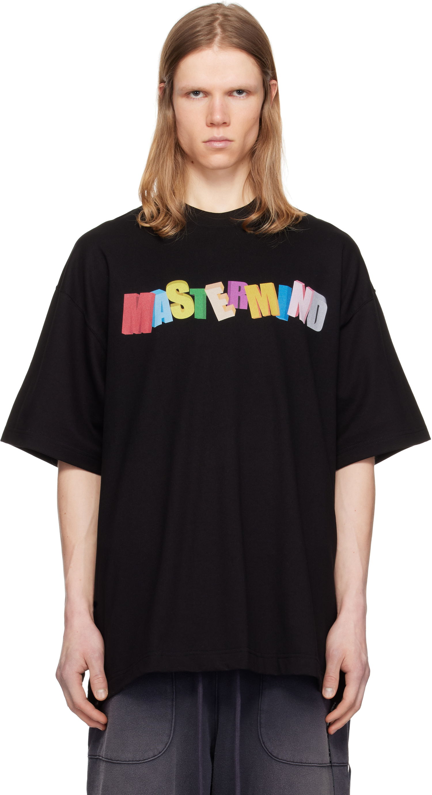 Tričko Mastermind WORLD Mastermind World Oversized Multicolor Logo T-Shirt Čierna | MW25S14-TS056-022, 0