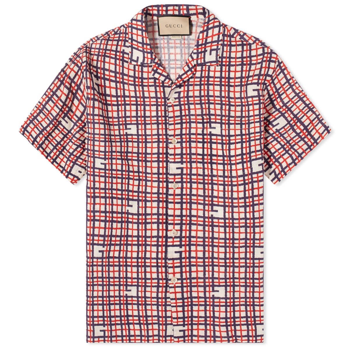 G Tartan Vacation Shirt Red