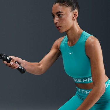 Podprsenka Nike Dri-FIT Pro Training Crop Top Tyrkysová | FZ3615-345, 2