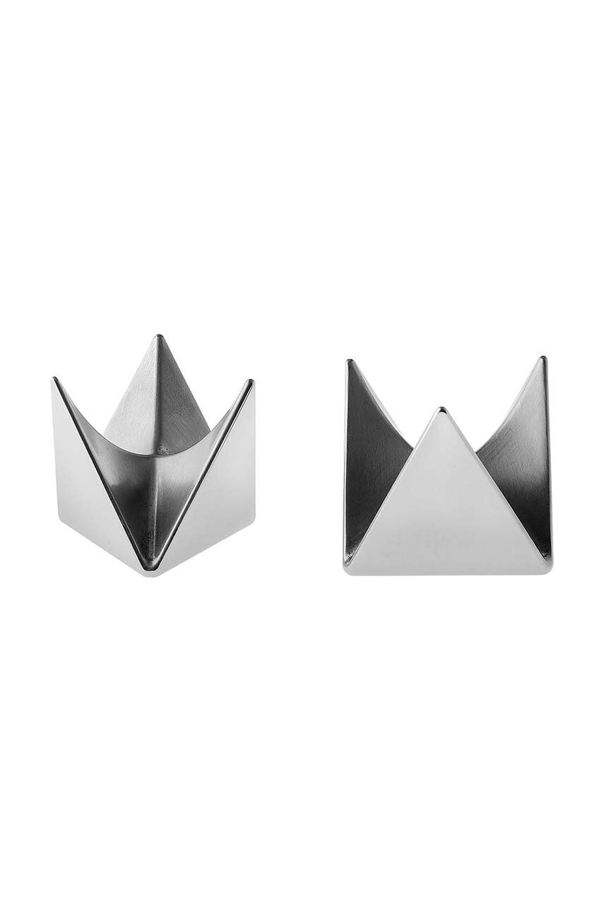 Home decor Alessi Egg Cup Roost 2-pack Metalická | AGO01, 0