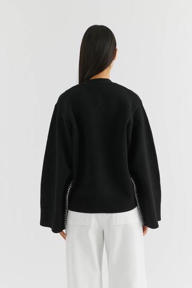 Sveter AXEL ARIGATO Glaze Relaxed Cardigan Čierna | A2134001, 3