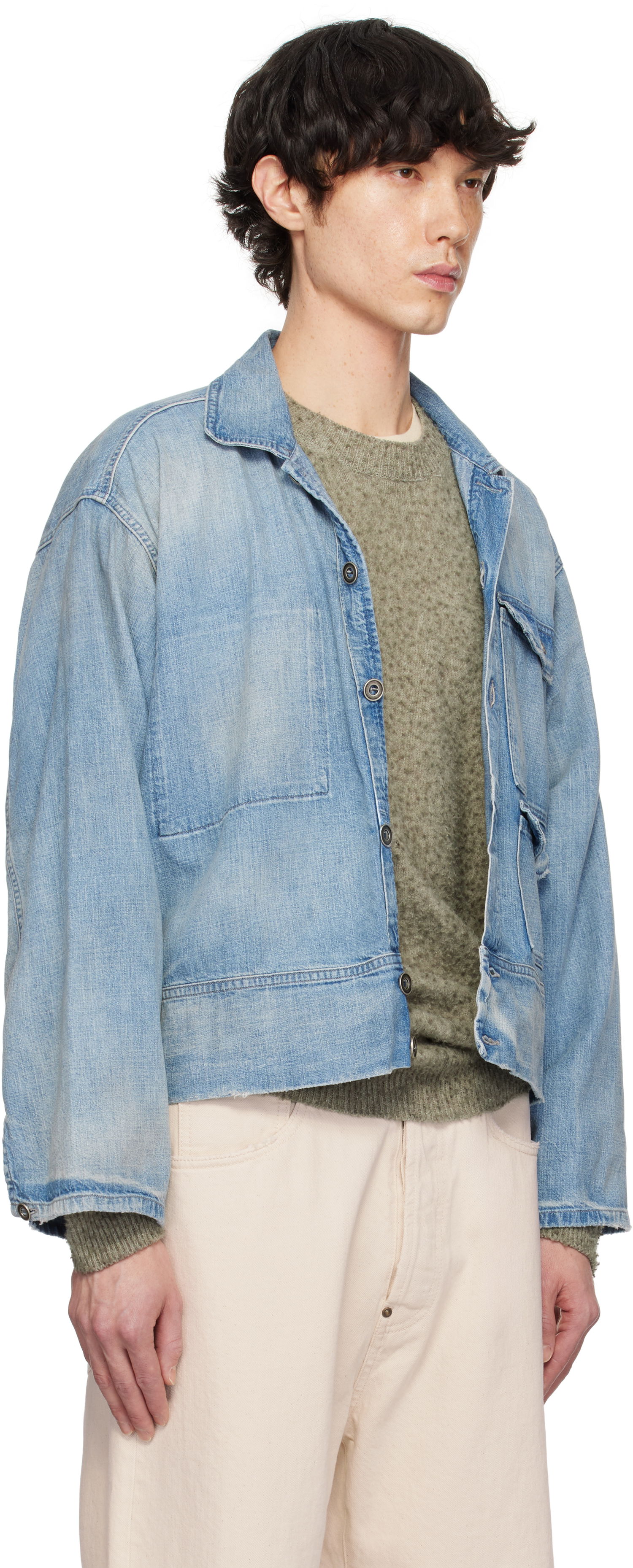 Bunda Maison Margiela Maison Margiela Sports Denim Jacket Modrá | S50AM0637 M30021, 1