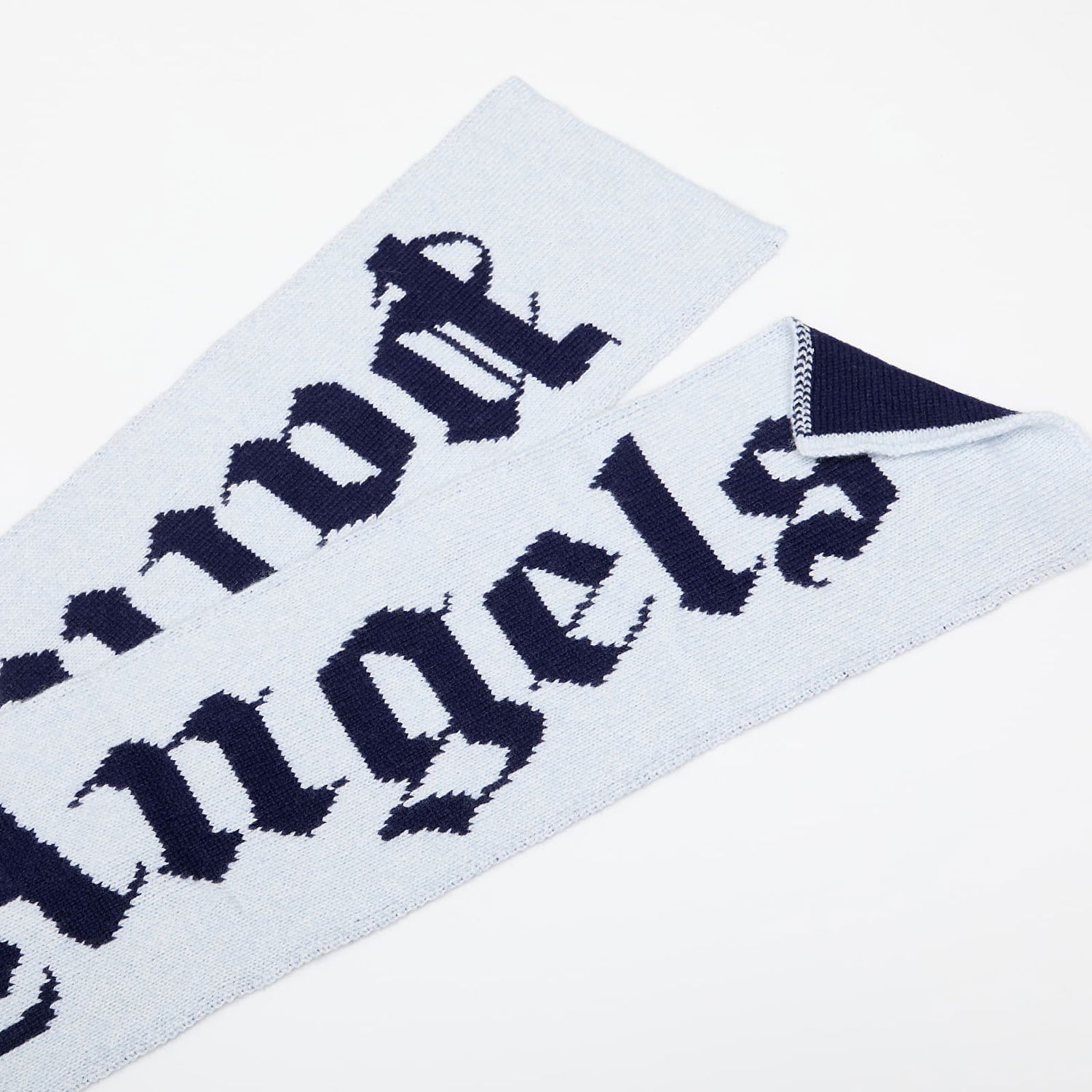 Šál Palm Angels Palm Angels Logo Knit Scarf Modrá | PBMA009F25KNI0014046, 1