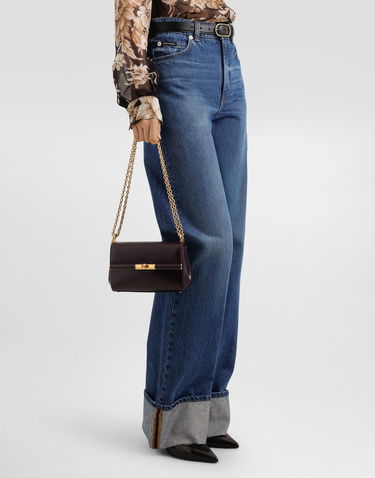 Taška cez rameno Dolce & Gabbana Dolce & Gabbana Mini Marlene City Shoulder/Crossbody Bag Vínová | BB7766A3G198M073, 1