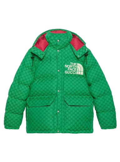 Bunda Gucci The North Face x Down Jacket Zelené | 670766 Z8APX 3421